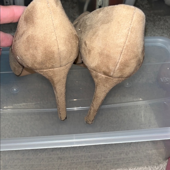 Forever 21 Beige Suede Heels (please see pics) - Picture 5 of 7